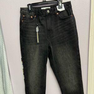 Topshop Black Mom Jeans